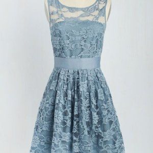 Modcloth When the Night Comes Dress in Smoke